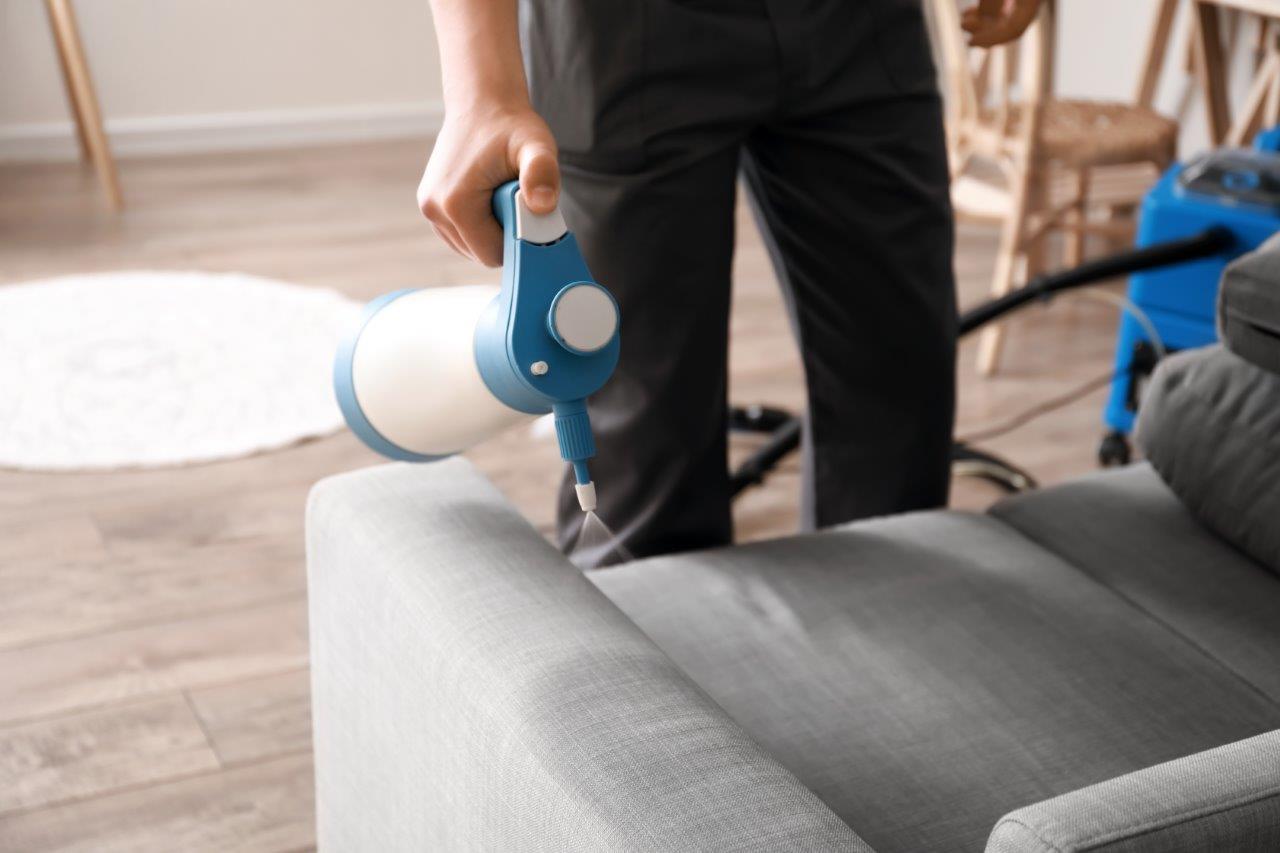 Commercial upholstery sanitising