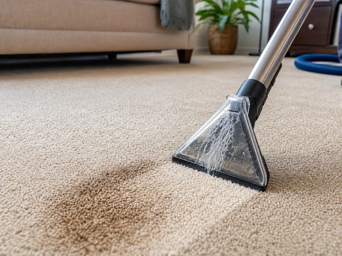 Carpet cleaning equipment detail