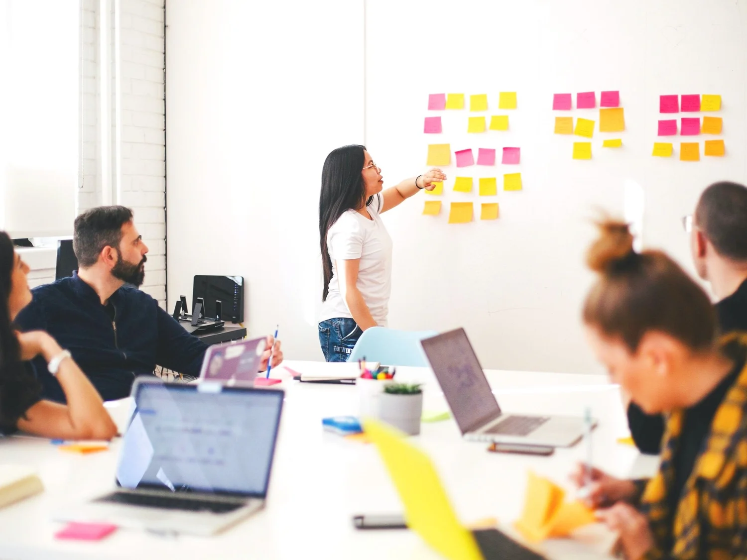 Workplace wellbeing planning session