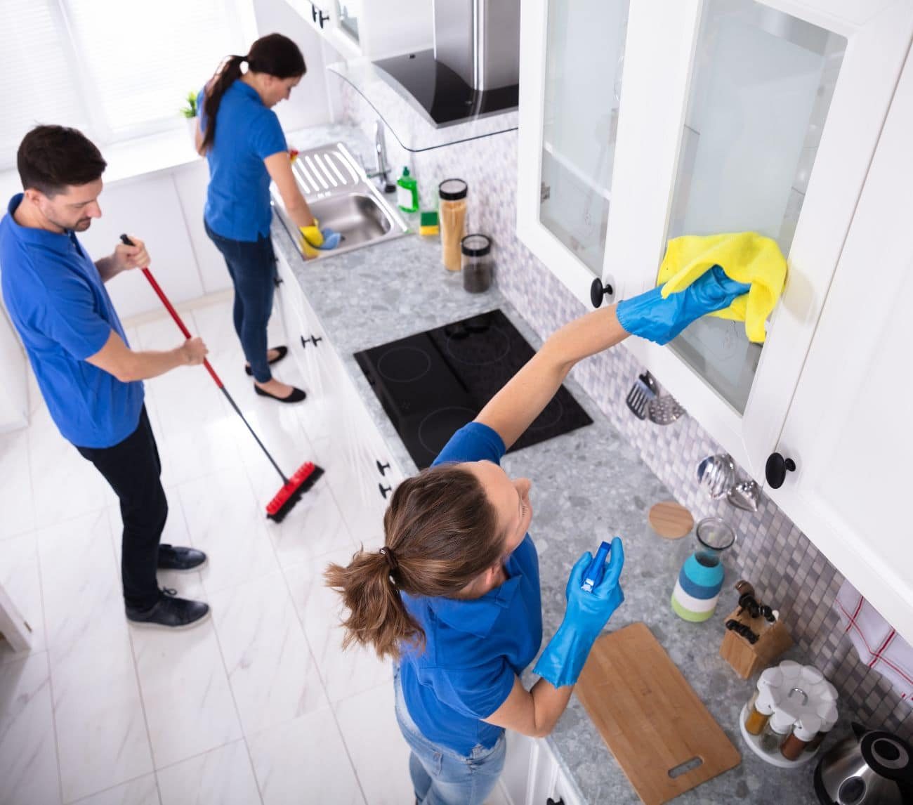 Sunshine Family Bond Cleaning team cleaning a Sunshine Coast home