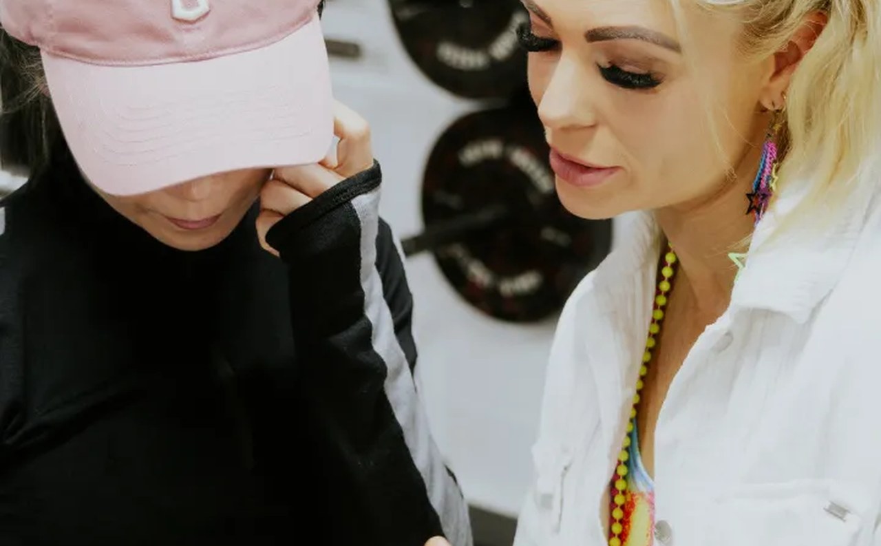 Woman training with a female personal trainer at The Evolved All Female Gym