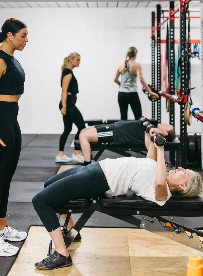 Peri-menopause strength training at The Evolved All Female Gym