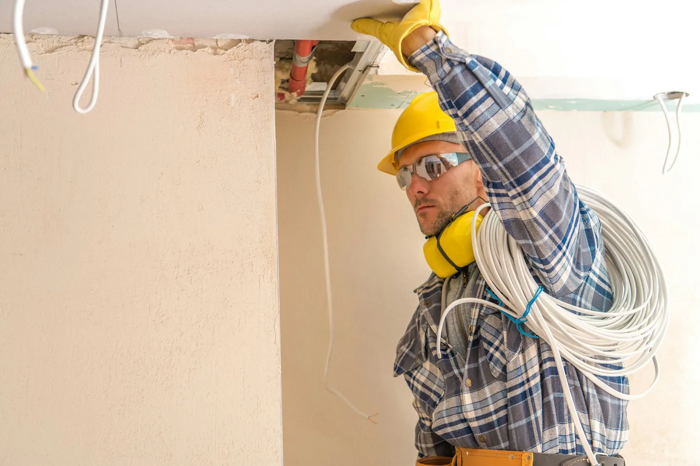 Thomas Blake electrician at work