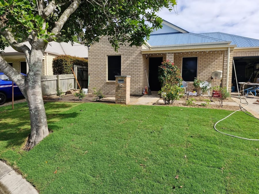 Completed landscaping and turf work by TotalUpkeep Maintenance