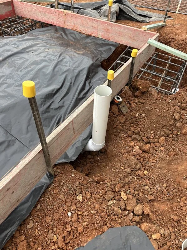 Commercial plumbing project pipework