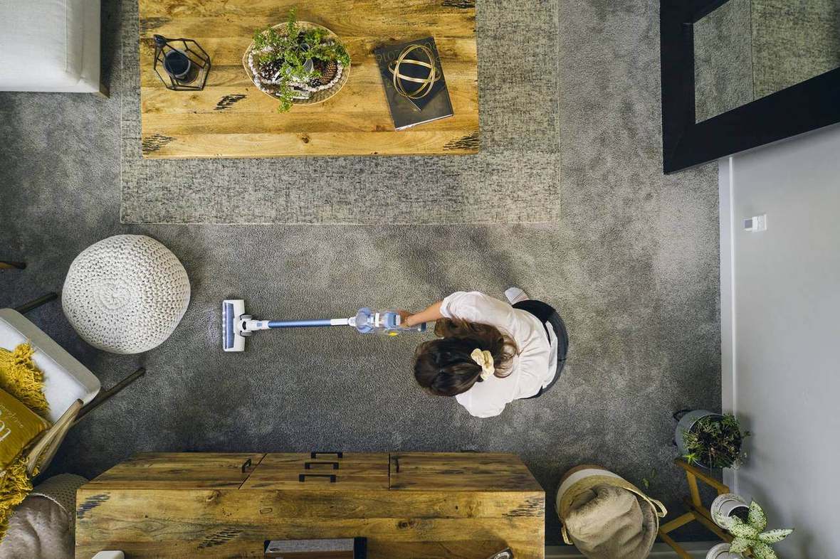 White Glove Cleaners professional cleaner at work in a Brisbane home