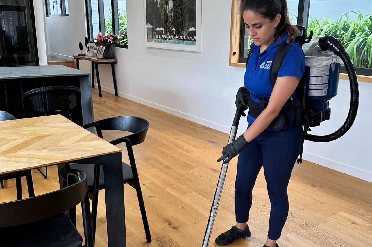 White Glove Cleaners team member at work in Brisbane