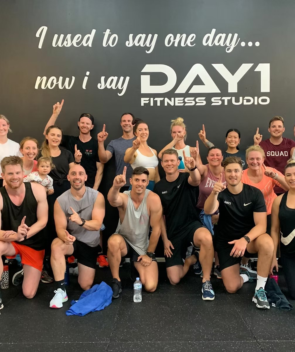 Community group training at Day1 Fitness